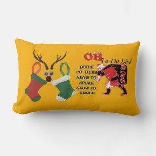 Hem till jul för att göra lista Önskemål Lumbarkudde