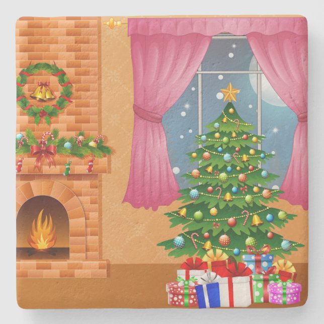 Hem till jul, Helgdag Stenunderlägg (Framsidan)