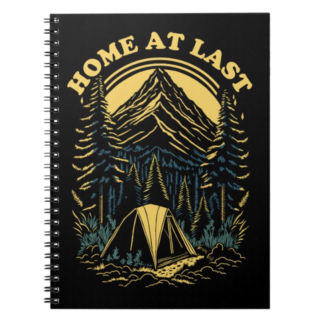 Hem till sist - Camping Anteckningsbok (Framsidan)