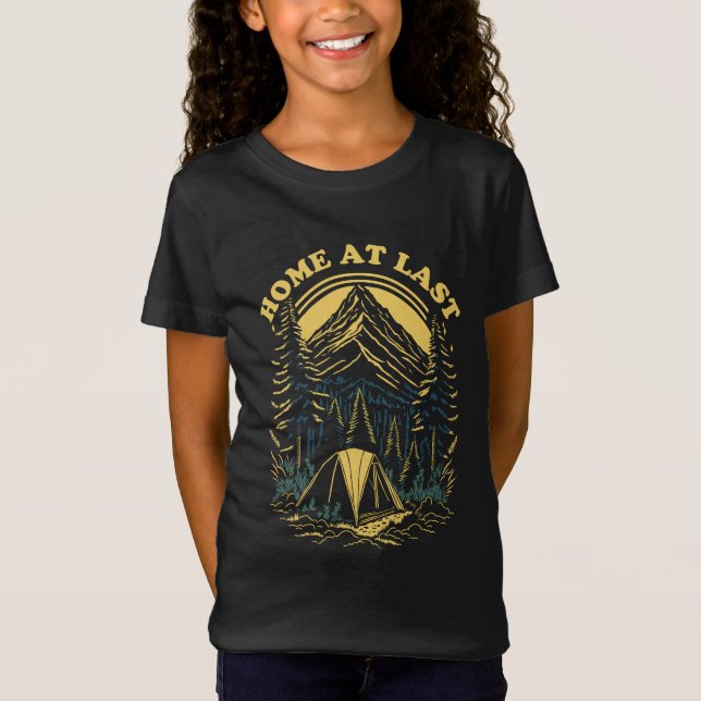Hem till sist - Camping T Shirt (Framsida)