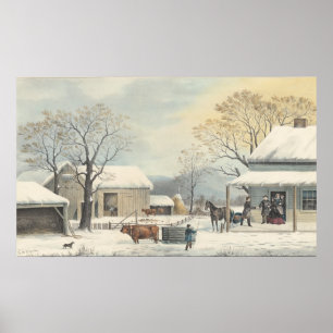 Hem till Thanksgiving - GH Durrie Fine Art Poster