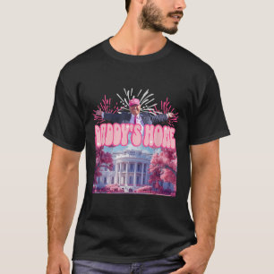 Hem Trump 2024 Shirt Lycklig juli 4:e Rosan i Fire T