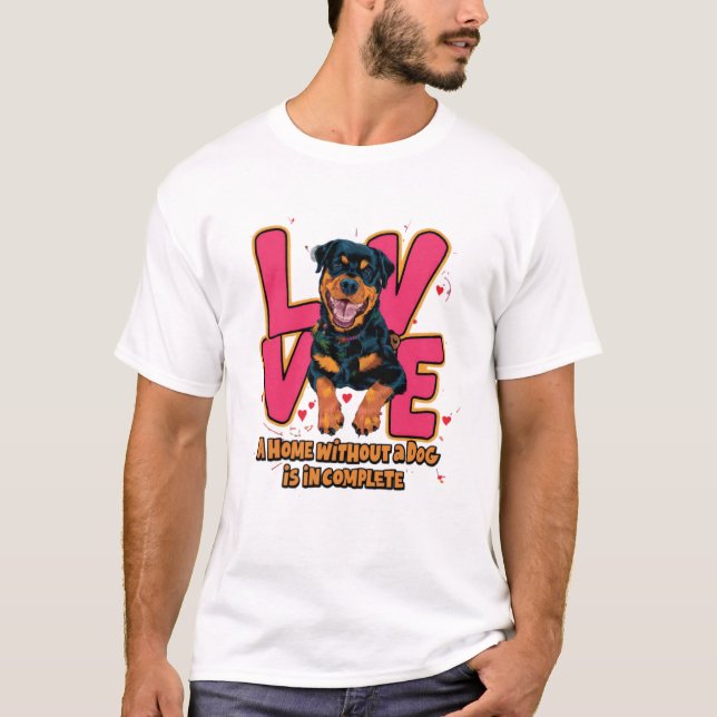 Hem utan Hund ofullständigt T Shirt (Framsida)