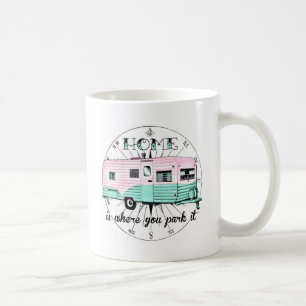 Hem- vintagesläp - är var du parkerar det kaffemugg