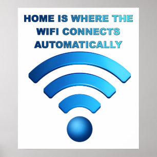 Hem Wifi Rolig Affisch