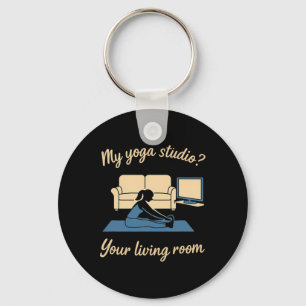 Hem Yoga Aktivt Kläder Mitt Yoga Studio Ditt Boend Nyckelring