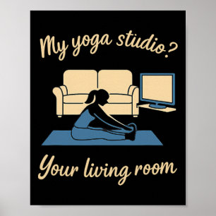 Hem Yoga Aktivt Kläder Mitt Yoga Studio Ditt varda Poster