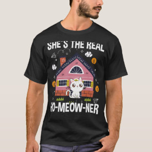 Hemägare Katt Fastighetsköpare Stolt Ny Hus T Shirt