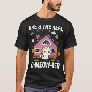 Hemägare Katt Fastighetsköpare Stolt Ny Hus T Shirt