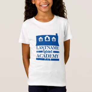 Hemakademiskt Personlig Blue Homeschool House T Shirt