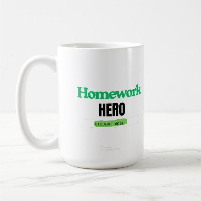 Hemarbete Hero: Student Mode Tee Kaffemugg (Vänster)