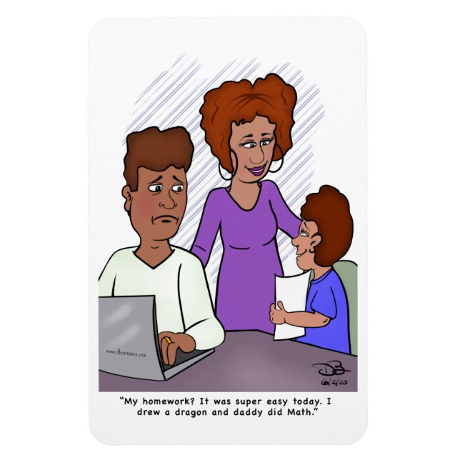 Hemarbete - magnet (Vertikal)