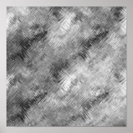 Hematit Grå Kladdig Textur Poster