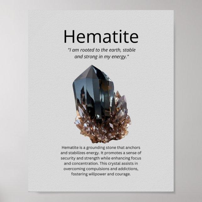 Hematite Crystal: Poster (Framsidan)