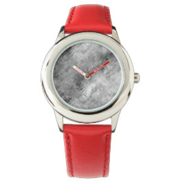 Hematite Grått Scribged Struktur Armbandsur