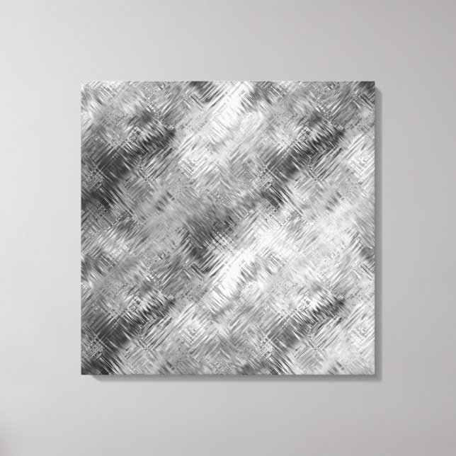 Hematite Grått Scribged Struktur Canvastryck (Framsida)