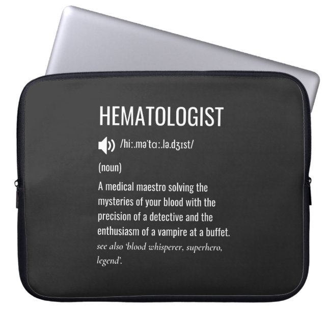 Hematolog - definition laptop fodral (Framsidan)