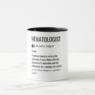 Hematolog - definition mugg