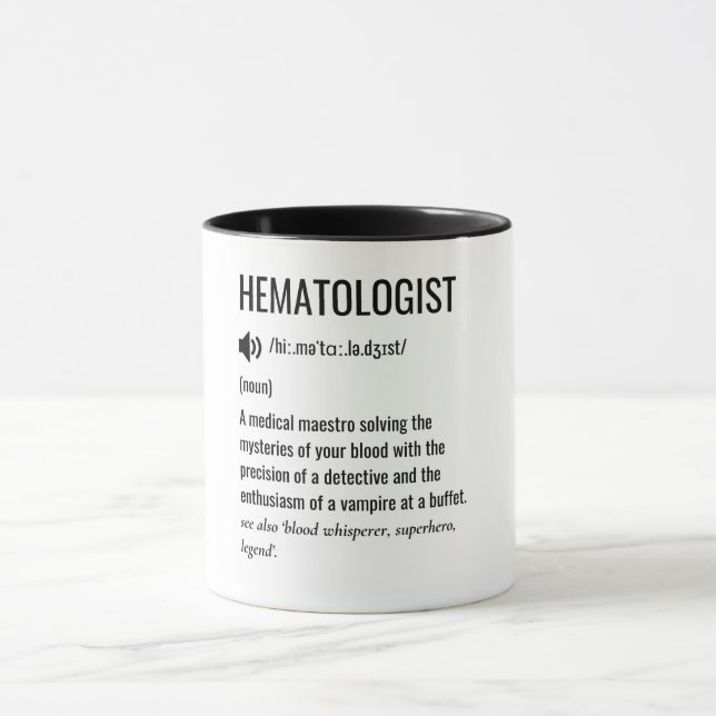 Hematolog - definition mugg (Center)