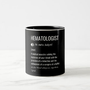 Hematolog Hematolog Definition Två-Tonad Mugg