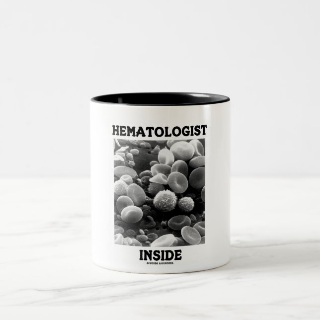 Hematolog Inside (blodceller) Två-Tonad Mugg (Center)
