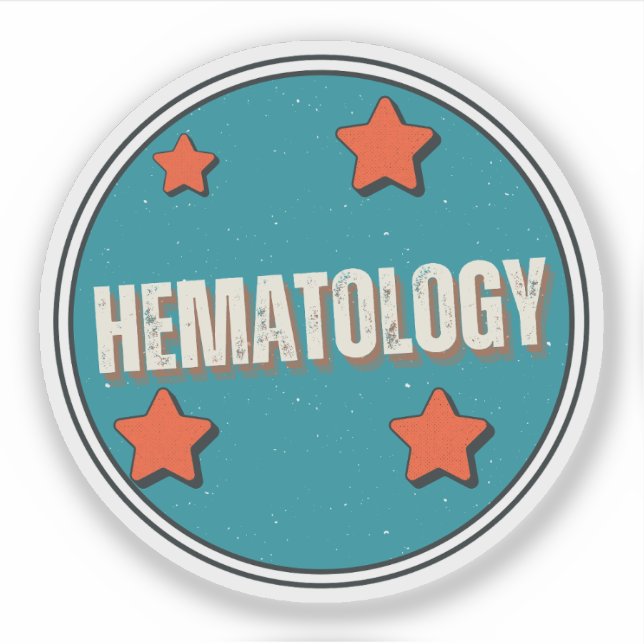 Hematologi Klistermärken (Framsida)