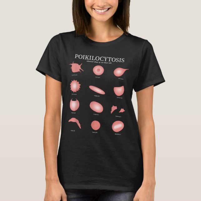 Hematologi Röd Blodcell Laboratorievetenskap Hemat T Shirt (Framsida)