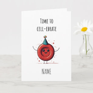 Hematologi Röda blodkroppars grattis kort