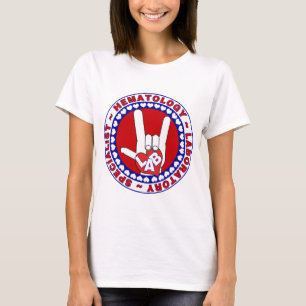 HEMATOLOGIST HEMATOLOGY SPECIALIST LOGOTYP ROUND TEE
