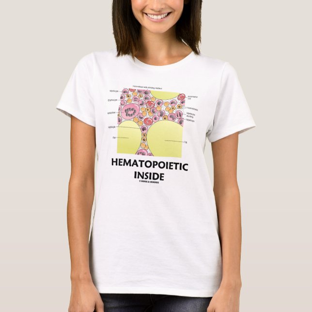 Hematopoetisk insida Blodcellsbildning T Shirt (Framsida)