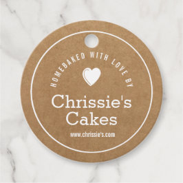 Hembakad med kärlek Kraft bakverk Gåvor Etiketter