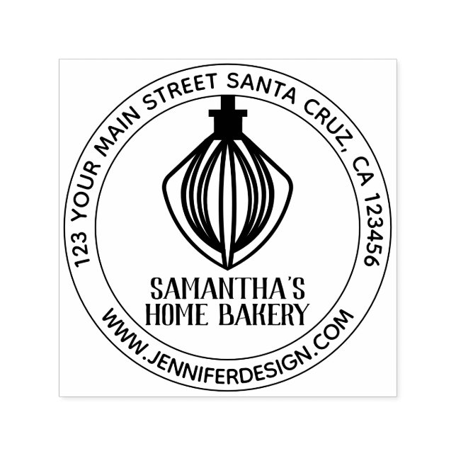 Hembakning av konditoriblandare för bakverk självfärgande stämpel (Design)