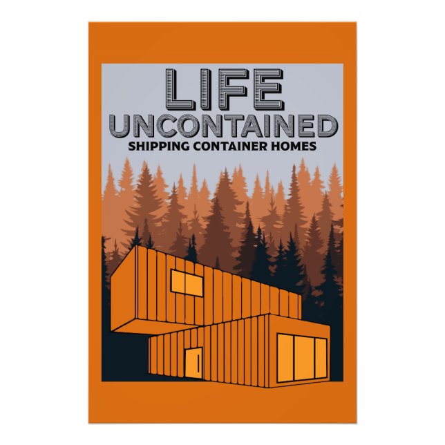 Hemboende för fraktbehållare fototryck (Framsidan)