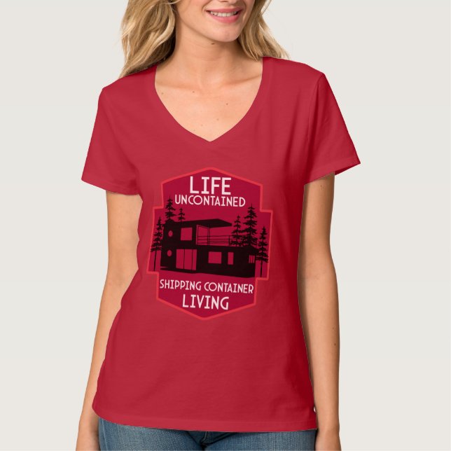 Hemboende för fraktbehållare t shirt (Framsida)