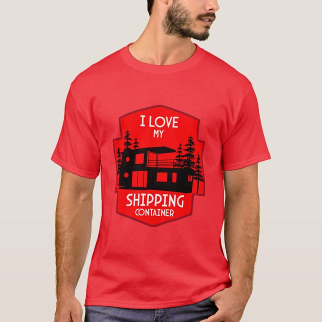 Hemboende för fraktbehållare t shirt (Framsida)