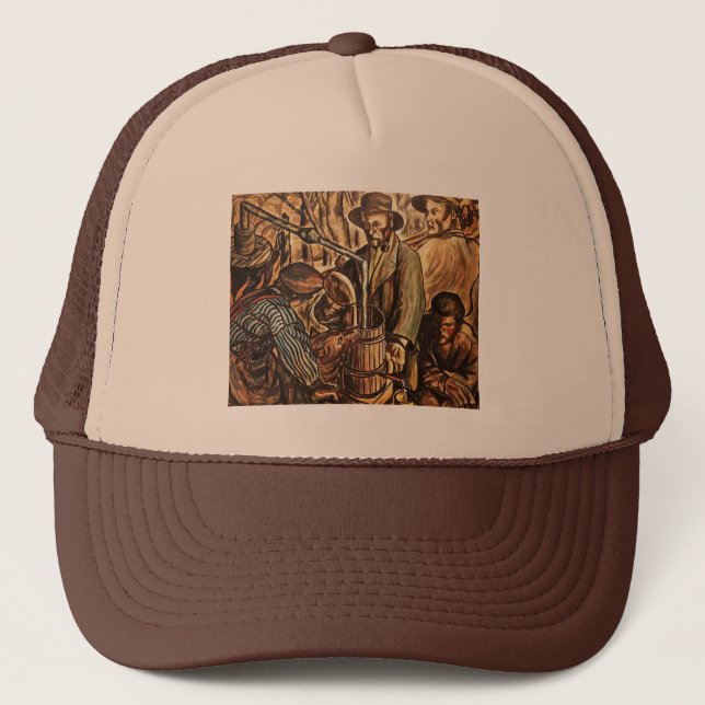 Hembrännare tillverkar moonshine-whisky spritdryck keps (Framsida)