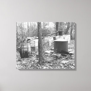 Hembränt Destilleri i Skogen, 1931 Canvastryck