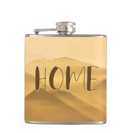 Hemcitat för morgondimma guld lagrar fickplunta