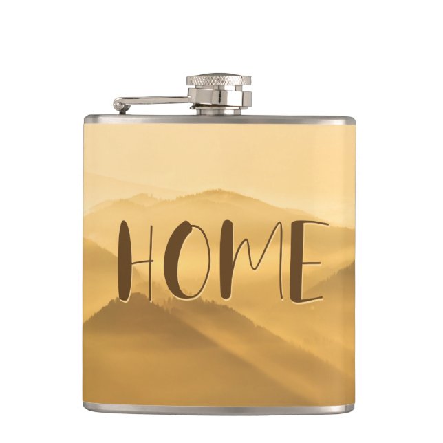 Hemcitat för morgondimma guld lagrar fickplunta (Framsidan)