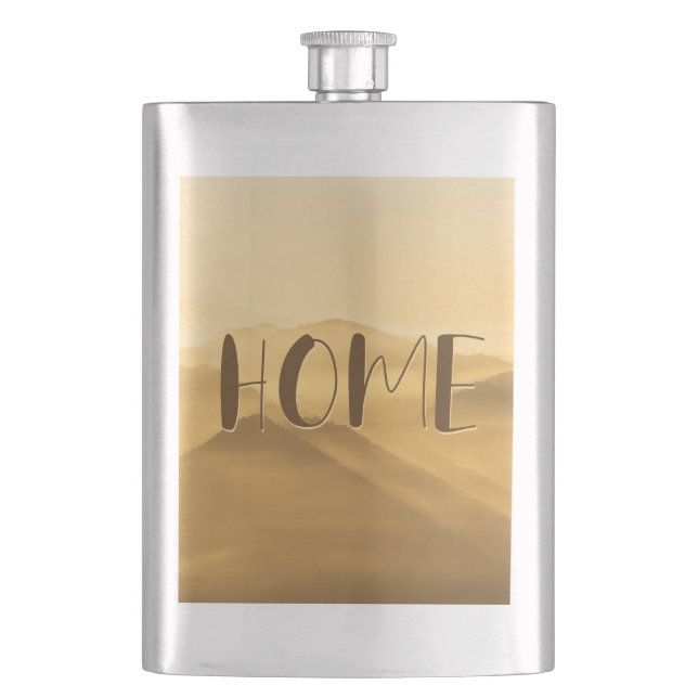 Hemcitat för morgondimma guld lagrar fickplunta (Framsidan)