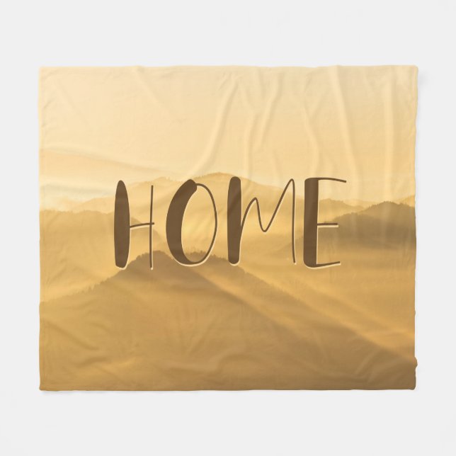 Hemcitat för morgondimma guld lagrar fleecefilt (Framsidan (Horisontell))