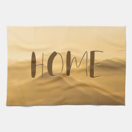 Hemcitat för morgondimma guld lagrar kökshandduk