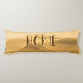 Hemcitat för morgondimma guld lagrar kroppskudde