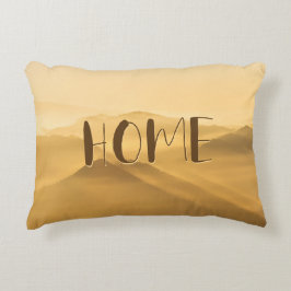 Hemcitat för morgondimma guld lagrar prydnadskudde