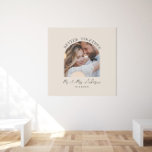 Hemdekoder för Cream Arch-fotot med bröllop-gåva Fototryck<br><div class="desc">Det är bättre att koppla ihop rosa bröllop-meddelande och presenten poster utskrift. Modern naturlig gräddfärga av giftig elegant.</div>