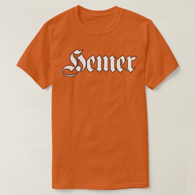Hemer skriven med sött teckensnitt t shirt (Design framsida)