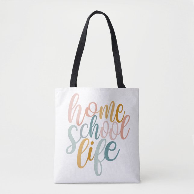 Hemeschool Life Namnteckning Tote Bag Tygkasse (Framsida)