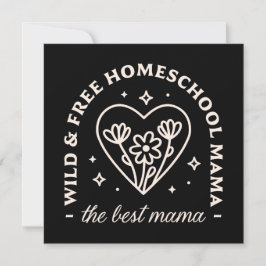 Hemeschool mamma, bäst mamma humor julkort