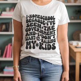 Hemeschool Retro Anpassningsbar Text Färg T Shirt