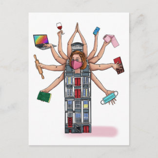 "Hemestställa" Vykort